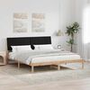 vidaXL Cadru de pat cu headboard Maro 180 x 200 cm Lemn de pin masiv