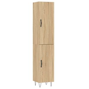 vidaXL Dulap &icirc;nalt, stejar sonoma, 34,5x34x180 cm, lemn prelucrat