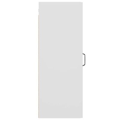 vidaXL Dulap de perete suspendat, alb, 34,5x34x90 cm