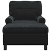 vidaXL șezlong de relaxare cu pernă Negru 91 x 157 x 91 cm Catifea