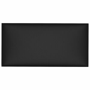 vidaXL Tăblie de Pat pentru Perete 12 pcs Negru 30 x 15 cm țesătură