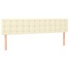 vidaXL Cadru de pat fără saltea cremă 120x190 cm piele artificială