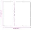 vidaXL Prelata transparenta cu ochiuri 3x5 m PVC