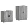 vidaXL Set de dulapuri pentru baie, 2 piese HOORN Sonoma gri