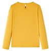 Tricou pentru copii cu mâneci lungi, ocru, 128