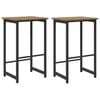 vidaXL Scaun de bar 2 buc. Stejar Artizanal 40 x 32 x 74 cm