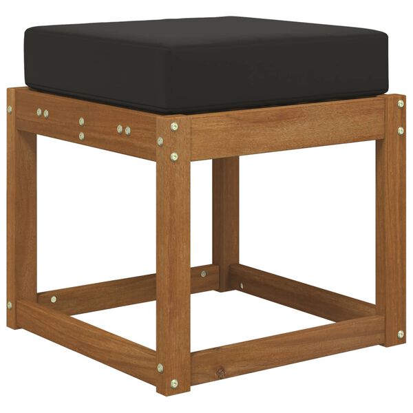 vidaXL Perna de Șezut pentru Exterior Negru 40 x 40 x 8 cm