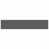 vidaXL Raft de perete suspendat, gri extralucios, 120x23,5x3,8 cm, MDF