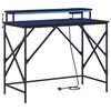 vidaXL Birou Stejar Negru 100 x 50 x 86,5 cm Lemn prelucrat