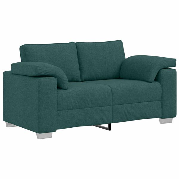 vidaXL Set de canapea 2 pcs Verde închis 219 x 77 x 82 cm țesătură