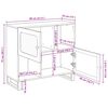 vidaXL Bufet cu depozitare Maro 80 x 33 x 75 cm Lemn de mango solid