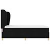 vidaXL Pat cu saltea cu arcuri Gri &icirc;nchis 90x190 cm Negru 140 x 200 cm