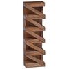 vidaXL Raft pentru vin natural 24 x 14 x 80 cm Lemn masiv de mahon