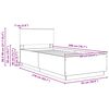 vidaXL Cadru de pat Stejar Sonoma 90 x 200 cm Lemn prelucrat