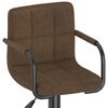 vidaXL Scaune de bar, 2 buc., maro, material textil