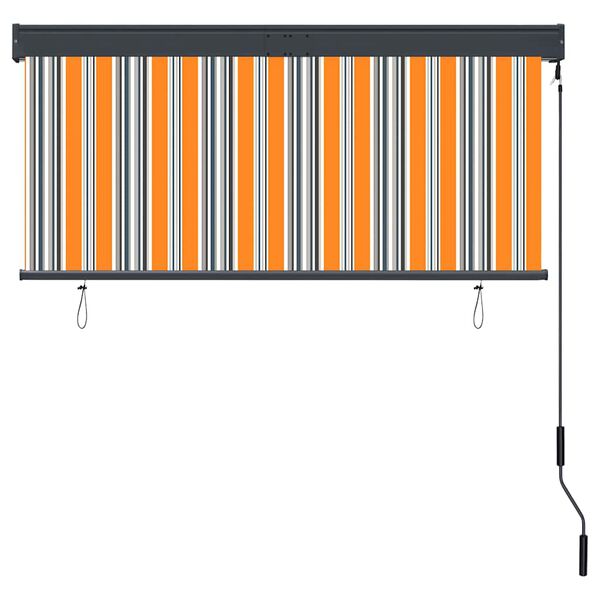 vidaXL Jaluzea tip rulou de exterior, galben și albastru, 140 x 250 cm