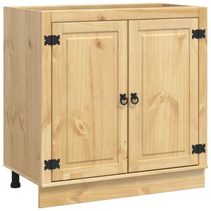 vidaXL Dulap SKI Maro Miere 80 x 46 x 81,5 cm Lemn de pin masiv