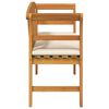 vidaXL Bancă de trandafir cu pernă Natural 114 x 46 x 82,5 cm