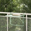 vidaXL Masă Suspendată pentru Balcon Verde mentă 60 x 39 x 65 cm Oțel