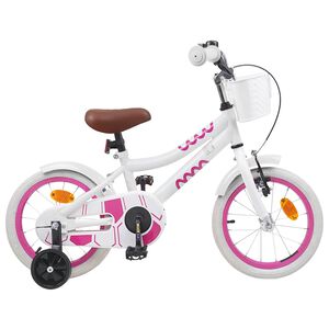 vidaXL Bicicletă pentru Copii 12 Inci pentru 2-4 ani Alb