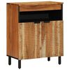 vidaXL Bufet cu raft cu ușă Maro 60 x 33 x 75 cm Lemn de mango solid