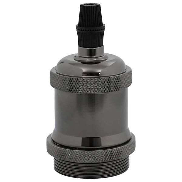 vidaXL Suporturi lămpi 2 buc Negru lucios E27