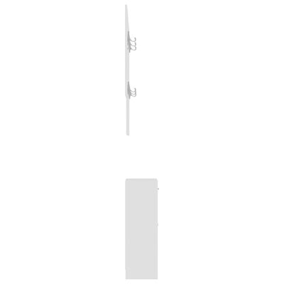 vidaXL Mobilă pentru hol, alb, 100 x 25 x 76,5 cm, PAL