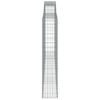 vidaXL Coșuri gabion arcuite 2 buc. 400x30x160/180 cm fier galvanizat