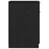 vidaXL Dulap de birou Stejar Negru 33 x 50 x 75 cm Lemn compozit