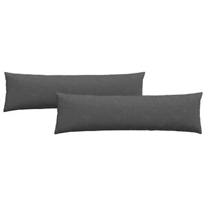 vidaXL Perne pentru canapea 2 pcs Gri închis 145 x 40 cm
