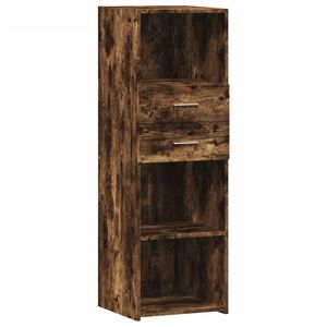 vidaXL Dulap &icirc;nalt, stejar fumuriu, 40x42,5x124 cm, lemn prelucrat