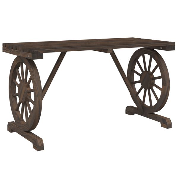 vidaXL Set mobilier de grădină, 3 piese, lemn masiv de brad