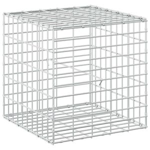 vidaXL Gabion cu S&acirc;rmă de 3,5 mm și Plasă de 5x10 cm 50x50x50 cm