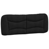 vidaXL Pernă pentru tăblie de pat, Hvar, negru, 120 cm, material textil