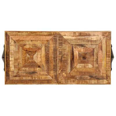 vidaXL Masă consolă, 80 x 40 x 75 cm, lemn masiv de mango