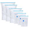 vidaXL Pungi de stocare 50 pcs Transparent și Albastru 100 x 80 cm