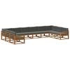 vidaXL Set de canapele de exterior 10 buc. Natural și Antracit