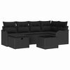 vidaXL Set de canapele pentru grădină 7 buc. Rattan poli