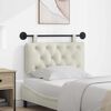 vidaXL Cap de pat suspendat Pe perete Crem 100 x 55 x 7 cm Catifea
