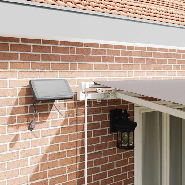 vidaXL Cortina Retractabilă Manual Gri deschis 500 &times; 300 cm