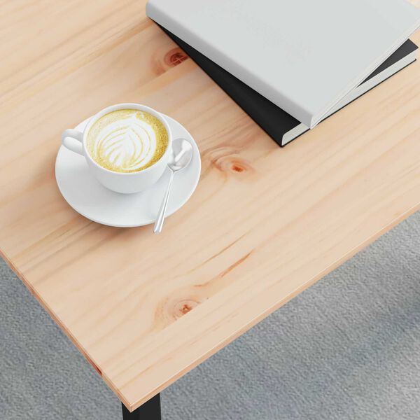 vidaXL Masă de cafea natural 60 x 30 x 36 cm Lemn de pin masiv