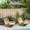 vidaXL Parasol de Grădină Gri închis 240 x 240 x 260 cm Bambus