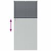 vidaXL Jaluzea pentru Fereastră cu perdele Manual Gri închis Aluminiu