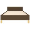 vidaXL Cadru de pat fără saltea, maro &icirc;nchis, 80x200 cm, textil