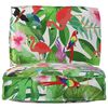 vidaXL Set de perne pentru palet Floral 2 pcs Jungla tropicală