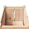 vidaXL Vază pentru Grădină Natură 40 x 40 x 70 cm Lemn de pin masiv