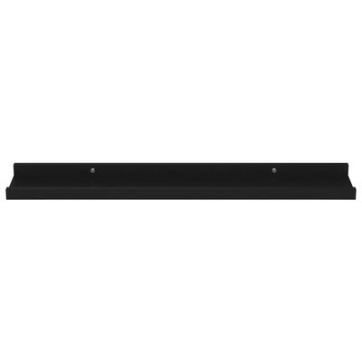 vidaXL Rafturi de perete, 4 buc., negru, 60x9x3 cm