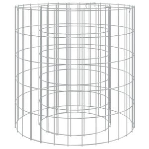 vidaXL Vatră de foc din gabion &Oslash; 50 cm fier galvanizat