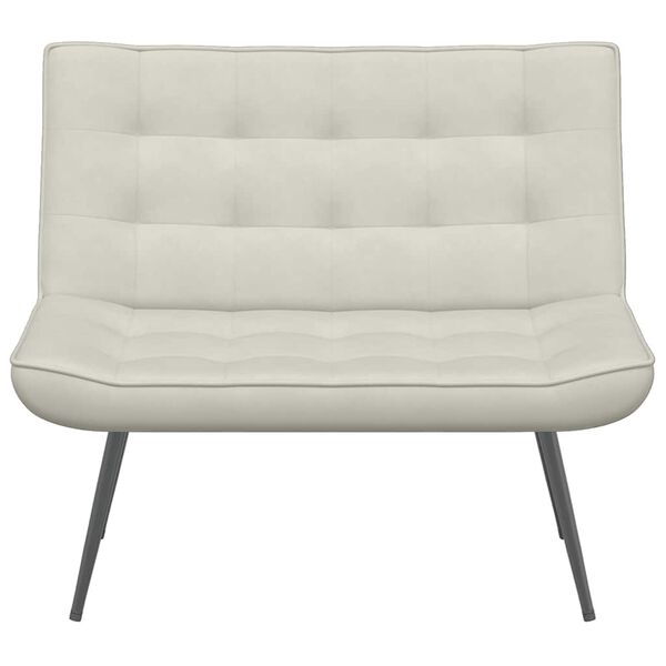 vidaXL Bancă cremă 110x74x84 cm catifea