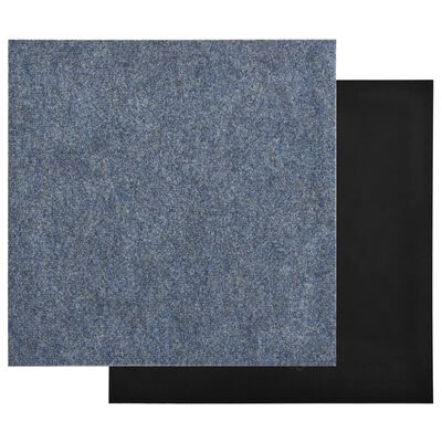 vidaXL Dale mochetă pentru podea, 20 buc., albastru, 5 m²